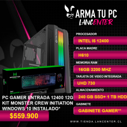 PC GAMER ENTRADA 12400 12G+...