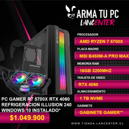PC GAMER R7 5700X RTX 4060...