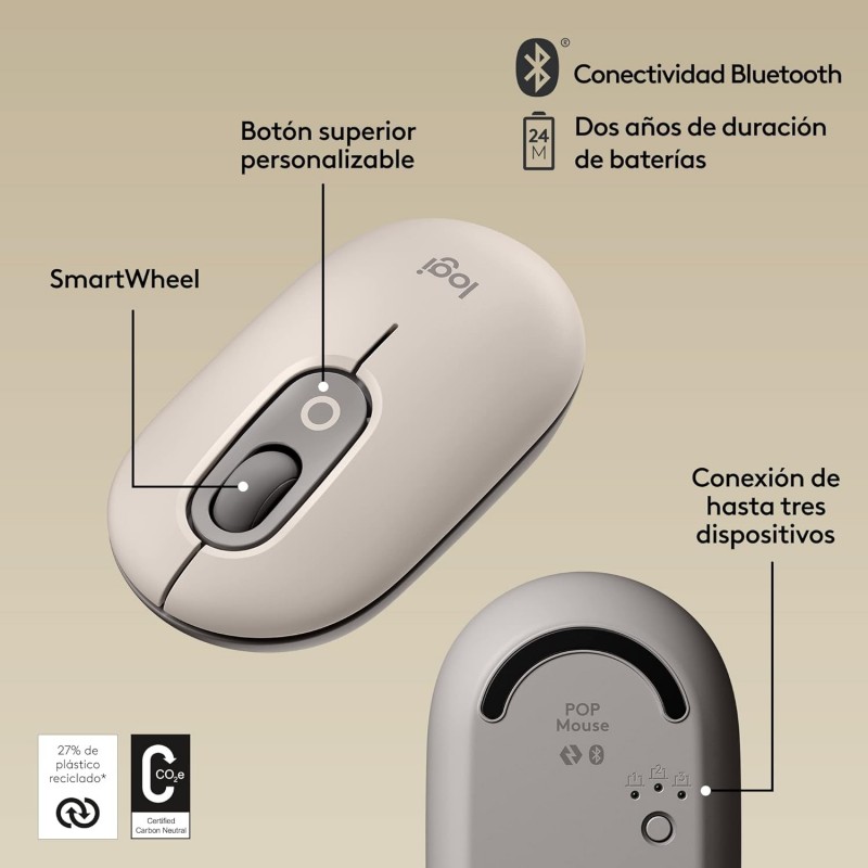 Logitech Ratón POP Mist