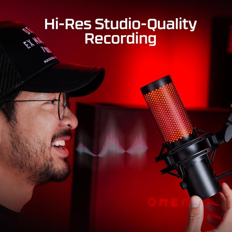 Bras Micro HyperX QuadCast 2 - Support Micro Avec Tube De Fixation Par YOUSHARES Pour Gaming Streaming Podcast