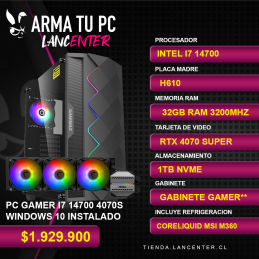 PC GAMER I7 14700K RTX 4070...