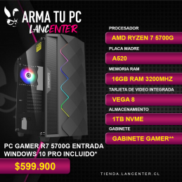 PC GAMER R7 5700G  ENTRADA