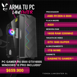 PC GAMER R5 5500 GTX 1650...