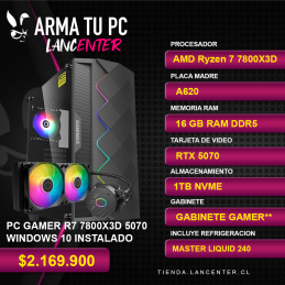 PC GAMER R7 78003DX 5070...
