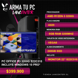 PC OFFICE RYZEN 3 3200G...