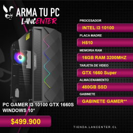 PC GAMER I3 10100 GTX...