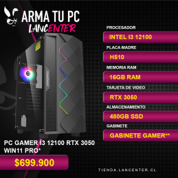 PC GAMER I3 12100 RTX 3050