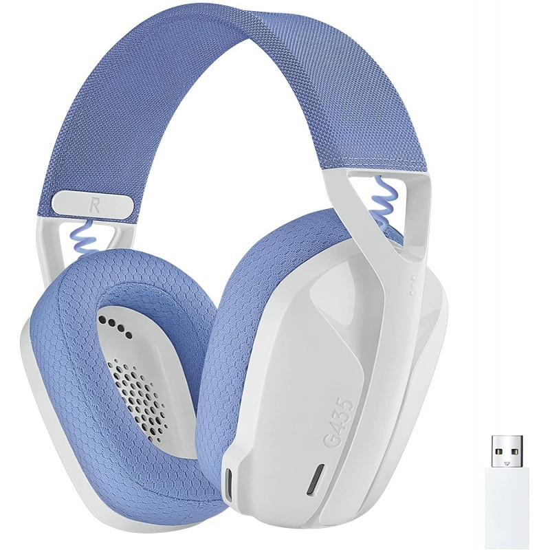Logitech G 435 Lightspeed y Bluetooth Auriculares inalámbricos WHITE