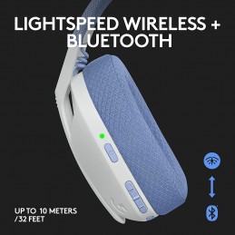 Logitech G PRO X Auriculares inalámbricos Lightspeed para juegos con  tecnología de filtro de micrófono VO!CE azul, controladores PRO-G de 1.969  in y